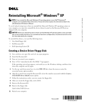 Dell XPS Gen 2 Reinstalling Microsoft® Windows® XP