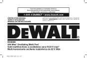 Dewalt DCS355D1 Instruction Manual