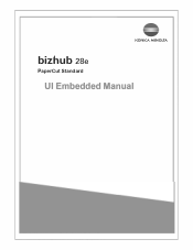 Konica Minolta bizhub 28e bizhub 28e PaperCut IU Embedded Manual