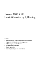 Lenovo V100 (Danish) Service and Troubleshooting Guide