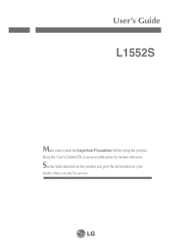 LG L1552S-SF User Guide