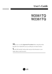 LG W2061TQ-PF Owner's Manual (English)
