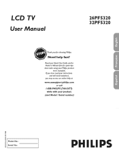 Philips 32PF5320A User manual