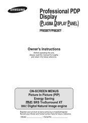 Samsung PPM63M7FB User Manual (user Manual) (ver.1.0) (English)