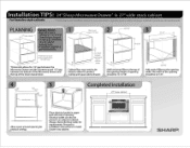 Sharp KB6021MW Installation Tips: 24' in 27' Frameless Cabinet