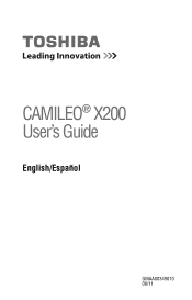 Toshiba PA3973U-1C0K Camileo X200 User Guide