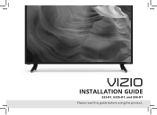 Vizio E32h-D1 Quickstart Guide English