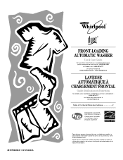 Whirlpool WFW9400SZ Owners Manual