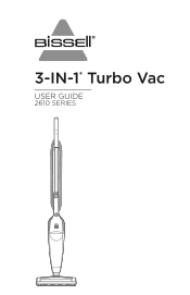 Bissell 3-in-1 Turbo Stick Vac 2610 User Guide