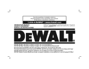 Dewalt DCD795D2 Instruction Manual