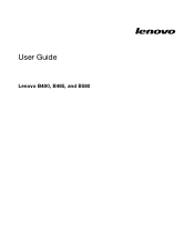 Lenovo B580 Lenovo B480, B485, B580 User Guide V1.0 (English)