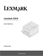 Lexmark C910 User's Guide