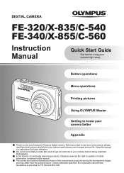 Olympus FE-320 FE-340 Instruction Manual (English)