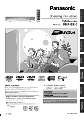 Panasonic DMRES10S Dvd Recorder