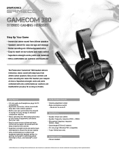 Plantronics GameCom 380 Specifications