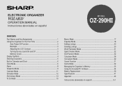 Sharp OZ290HII Operation Manual