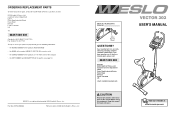 Weslo Vector 303 Instruction Manual