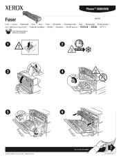 Xerox 5500DN Instruction Sheet - Installing a Fuser