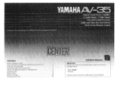 Yamaha AX-35 Owner's Manual