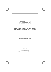 ASRock M3A785GM-LE/128M User Manual