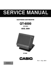 Casio QT 6000 Service Manual