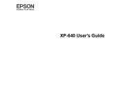Epson XP-640 Users Guide