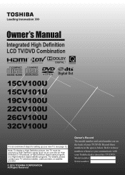 Toshiba 19CV100U User Manual