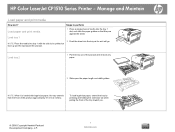 HP CP1518ni HP Color LaserJet CP1510 Series Printer - Manage and Maintain