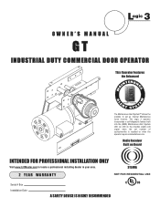 LiftMaster GT GT-LOGIC 3 Manual