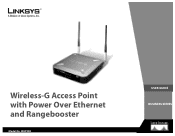 Linksys SRW224P Cisco WAP200 Wireless-G Access Point with PoE and RangeBooster Administration Guide