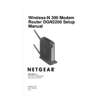 Netgear DGN2200v1 DGN2200 Setup Manual