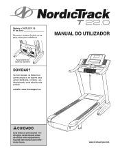 NordicTrack T22.0 Treadmill Portuguese Manual