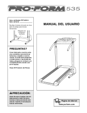 ProForm 535 Spanish Manual
