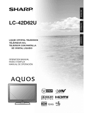 Sharp LC-42D62U LC-42D62U Operation Manual