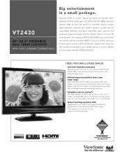 ViewSonic VT2430 VT2430 Spec Sheet