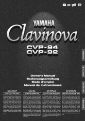 Yamaha CVP-94 Owner's Manual