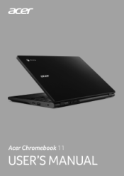Acer Chromebook 11 C771T User Manual W10 Touch