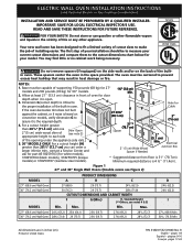 Frigidaire FPEW3085KF Installation Instructions (All Languages)