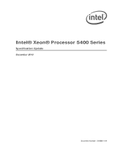 Intel X5472 Specification Update