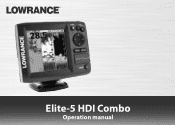 Lowrance Elite-5 HDI Operation Manual
