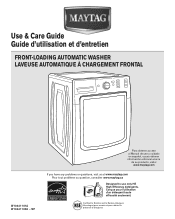 Maytag MHW8000AG Use & Care Guide