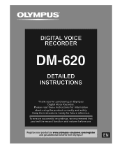 Olympus DM-620 DM-620 Detailed Instructions (English)