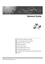 Ricoh Priport DX 4640PD Network Guide