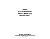 Ryobi P7131 Parts Diagram