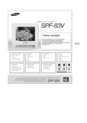 Samsung SPF-83V User Manual (user Manual) (ver.1.0) (English)