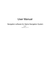 Alpine INE-W970HD Navigation User Manual