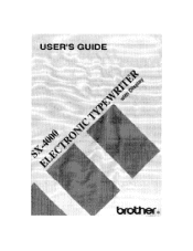 Brother International SX 4000 Users Manual - English