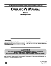 Cub Cadet Z-Force SX 54 Operation Manual