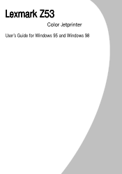 Lexmark Z53 User's Guide for Windows 95 and Windows 98 (1.9 MB)