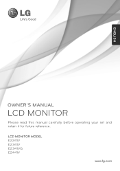 LG E2341VG-BN Owner's Manual